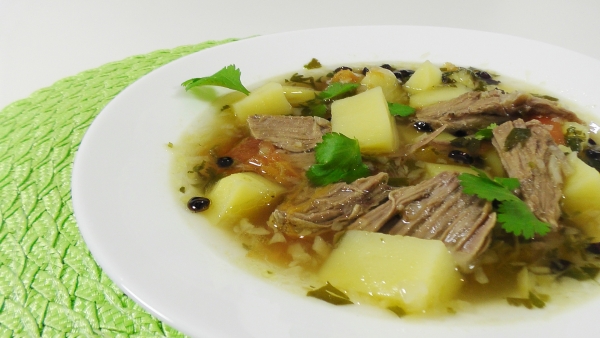 Густой мясной суп с барбарисом и кориандром - «Видео уроки»