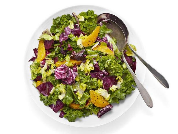 Листовой салат с апельсинами - «Праздничные рецепты»