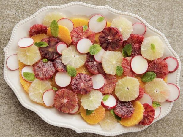 Салат из цитрусовых - «Меню диеты»