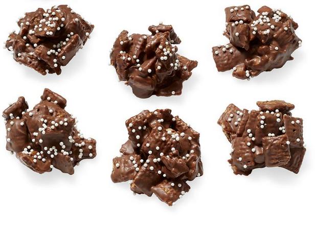 Шоколадно-арахисовые хрустящие конфеты - «Праздничные рецепты»