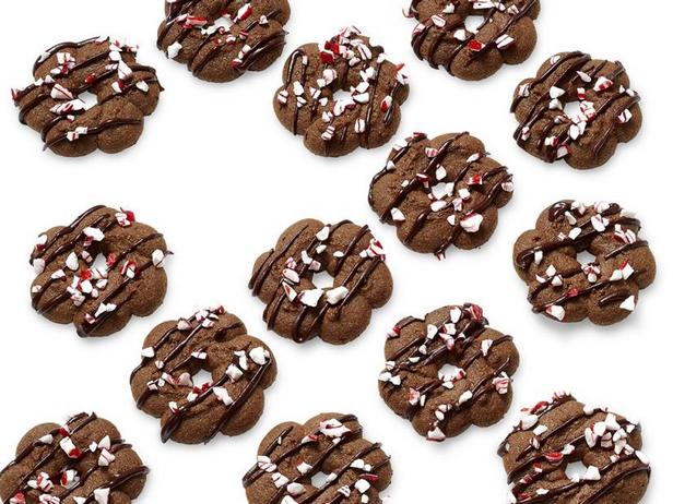 Шоколадно-мятное печенье из шприц-пресса - «Праздничные рецепты»