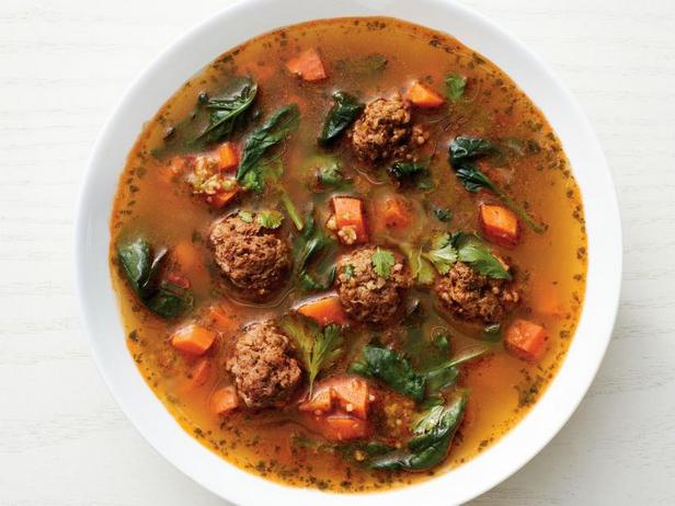 Суп с фрикадельками и шпинатом по-мароккански - «Первые блюда»