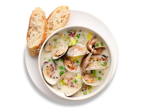 Суп с моллюсками и беконом - «Первые блюда»