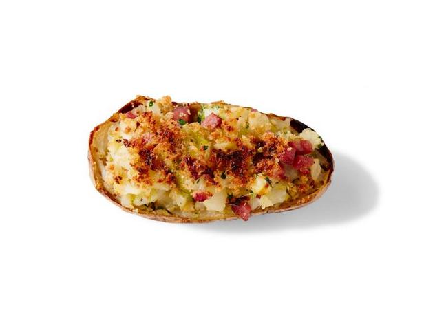Дважды запечённый картофель с ветчиной и цветной капустой - «Закуски»