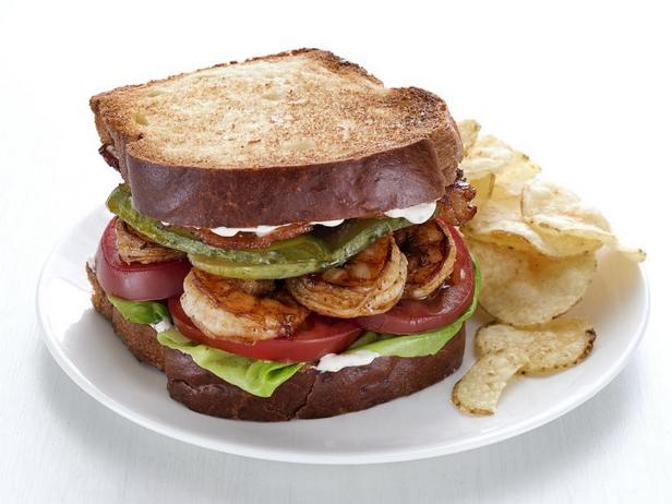 БЛТ сэндвич с креветками - «Фаст-фуд»
