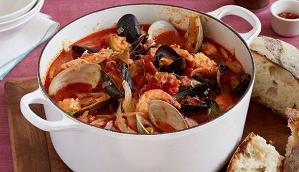 Суп из морепродуктов с фенхелем «Чоппино» - «Первые блюда»