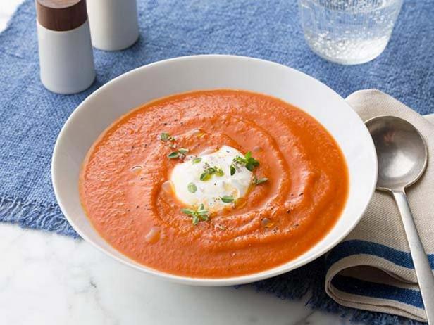 Суп-пюре из печёных томатов - «Первые блюда»