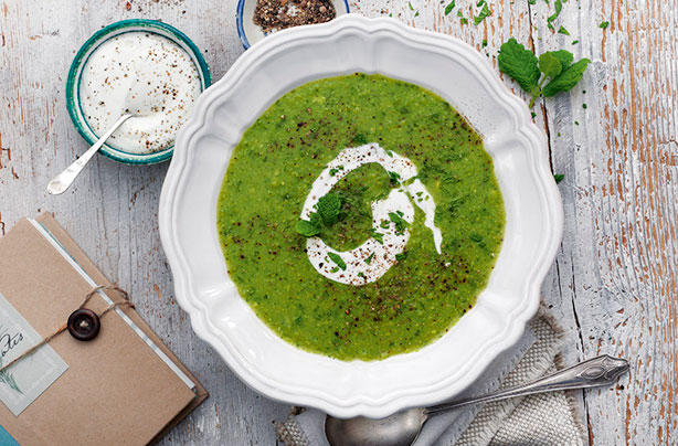 Суп-пюре из зелёного горошка - «Первые блюда»