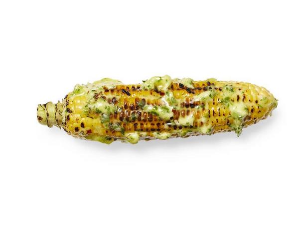 Жареная кукуруза с имбирно-луковым сливочным маслом - «Сезонные блюда»