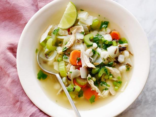 Куриный суп с диким рисом и кукурузой хомини - «Сезонные блюда»