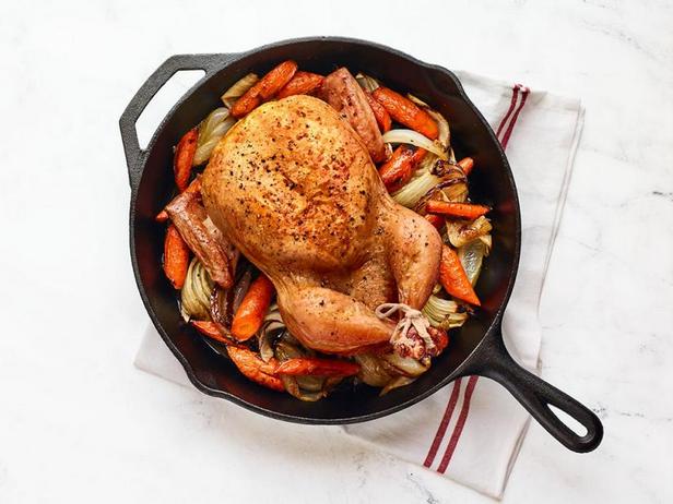 Курица на сковороде в духовке - «Меню диеты»